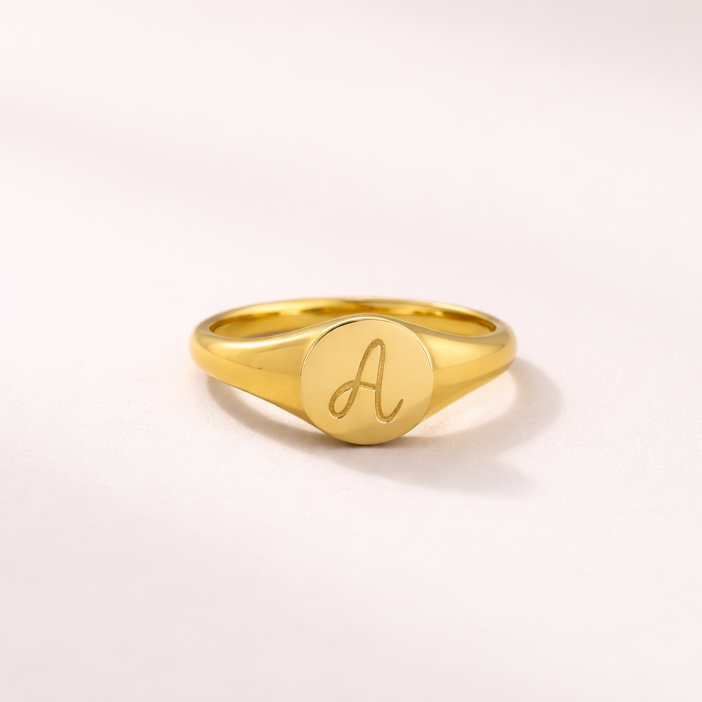 Initial Signet Ring