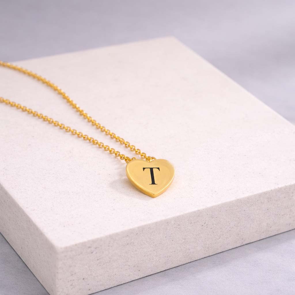 Heart Letter Necklace