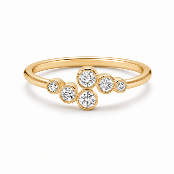 Elara Bezel Cluster Ring