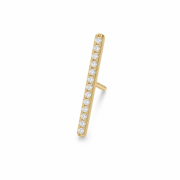Catania Diamond Bar Stud Earrings