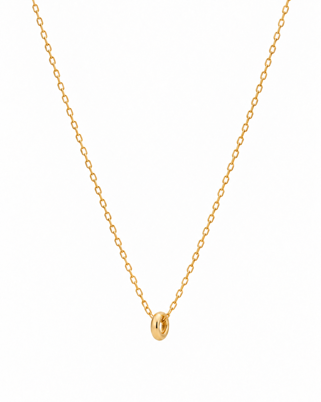 Noemi Oval Pendant Necklace — gold