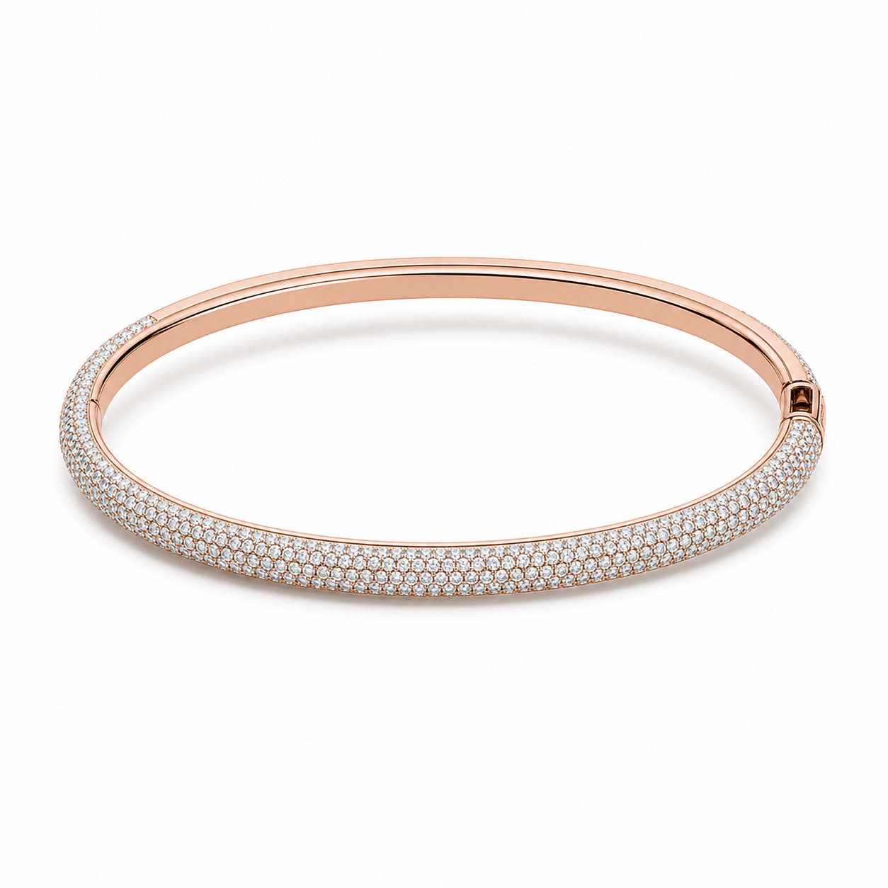 Liria Pave Diamond Bangle product rose by SURI