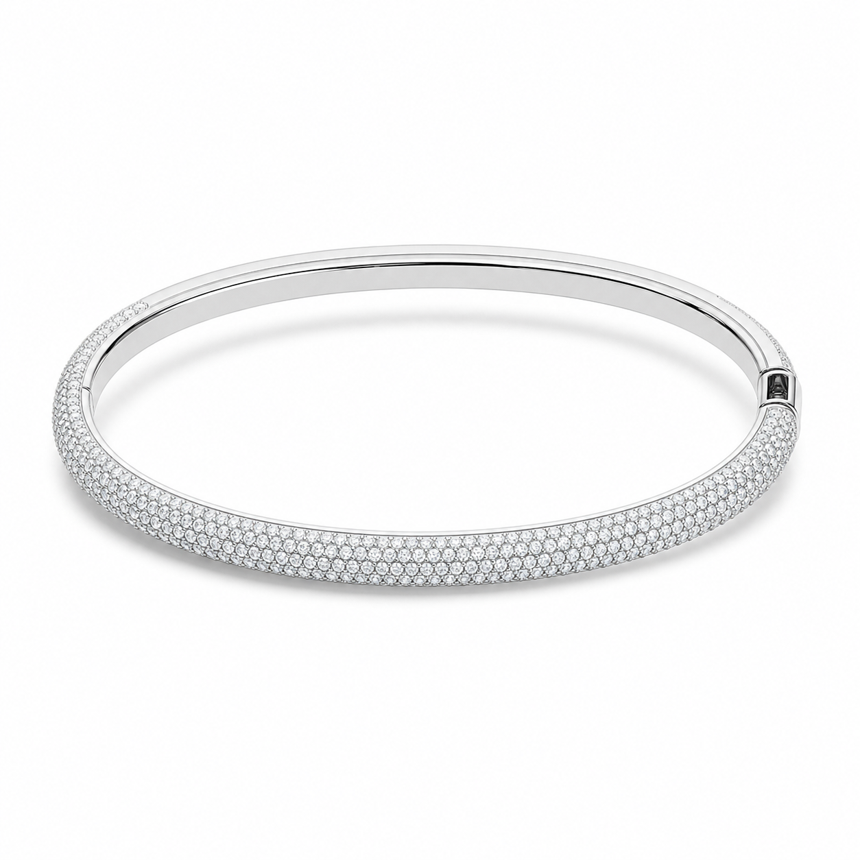 Liria Pave Diamond Bangle product silver by SURI