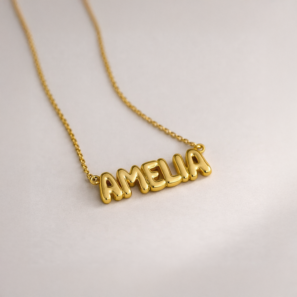 Bubble Name Necklace