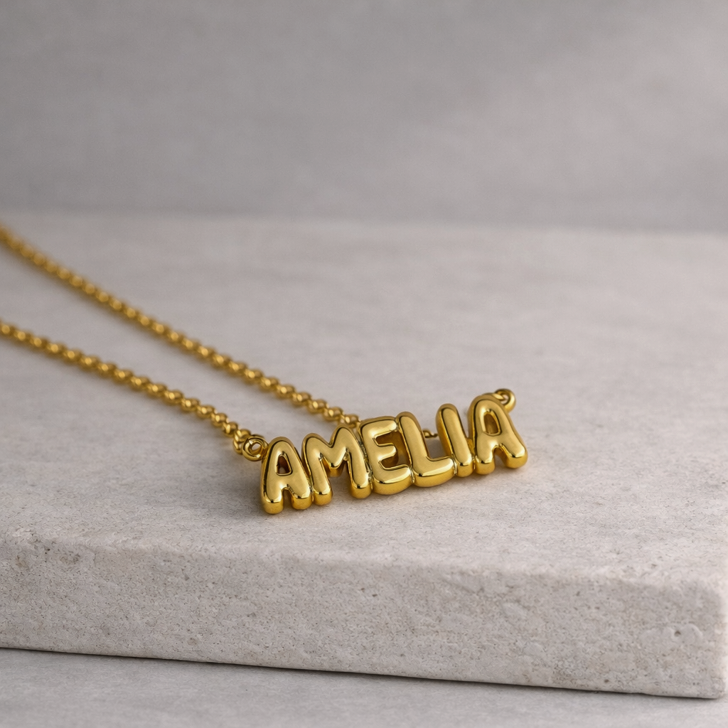 Bubble Name Necklace
