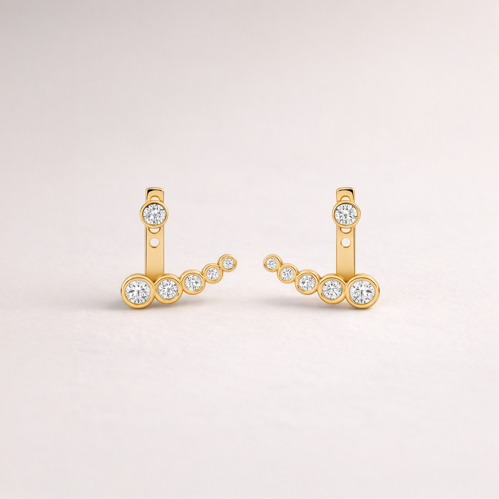 Multi Diamond Earring