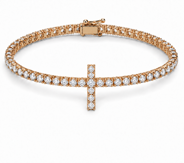 Rosalia Cross Tennis Bracelet