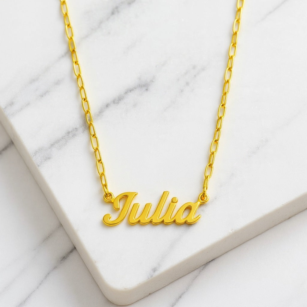 Paperclip Chain Name Necklace