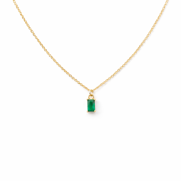 Canara Emerald Baguette Necklace