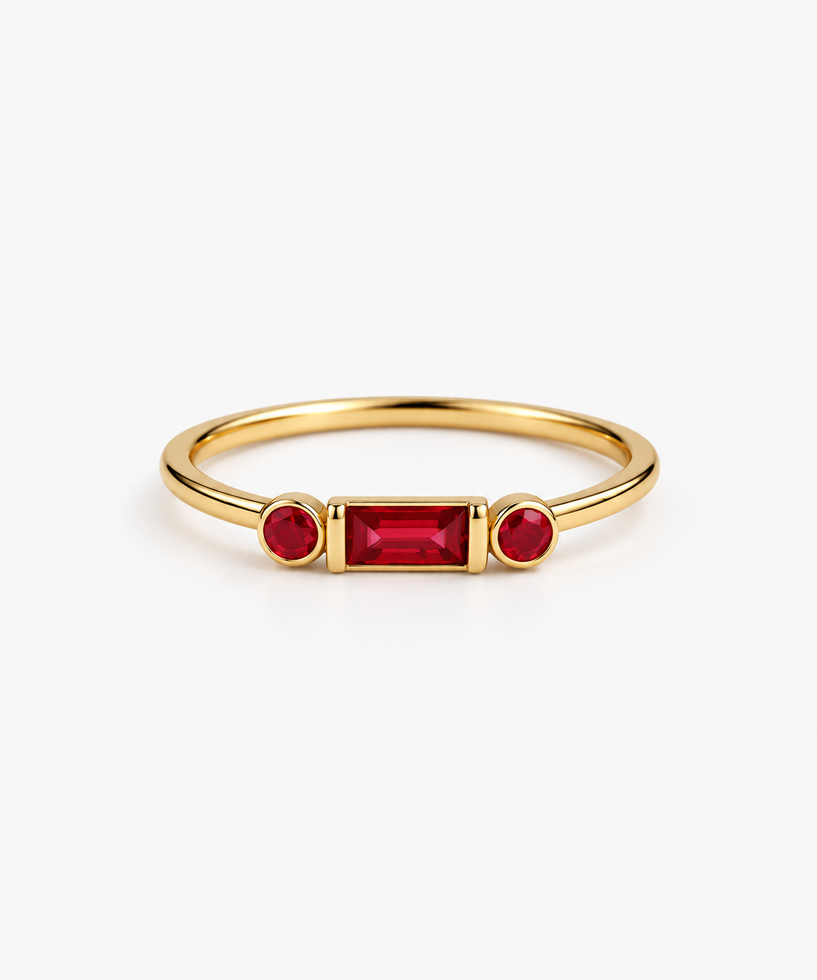 Maru Morse Ring in gold on white background