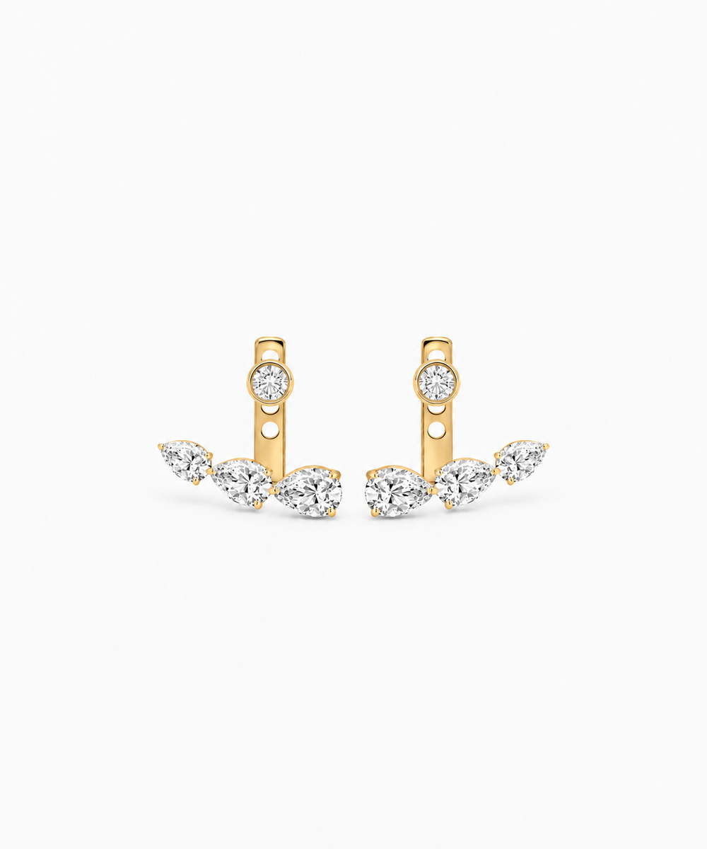 Etheria Marquise Pear Jacket Earrings