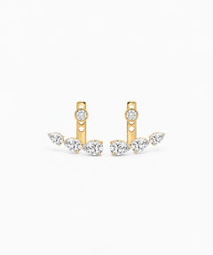 Etheria Marquise Pear Jacket Earrings