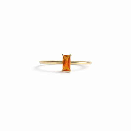 Paloma Birthstone Ring in sterling silver, 14K gold and 18K gold by SURI