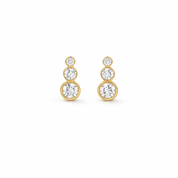 Porto Bezel Drop Earrings