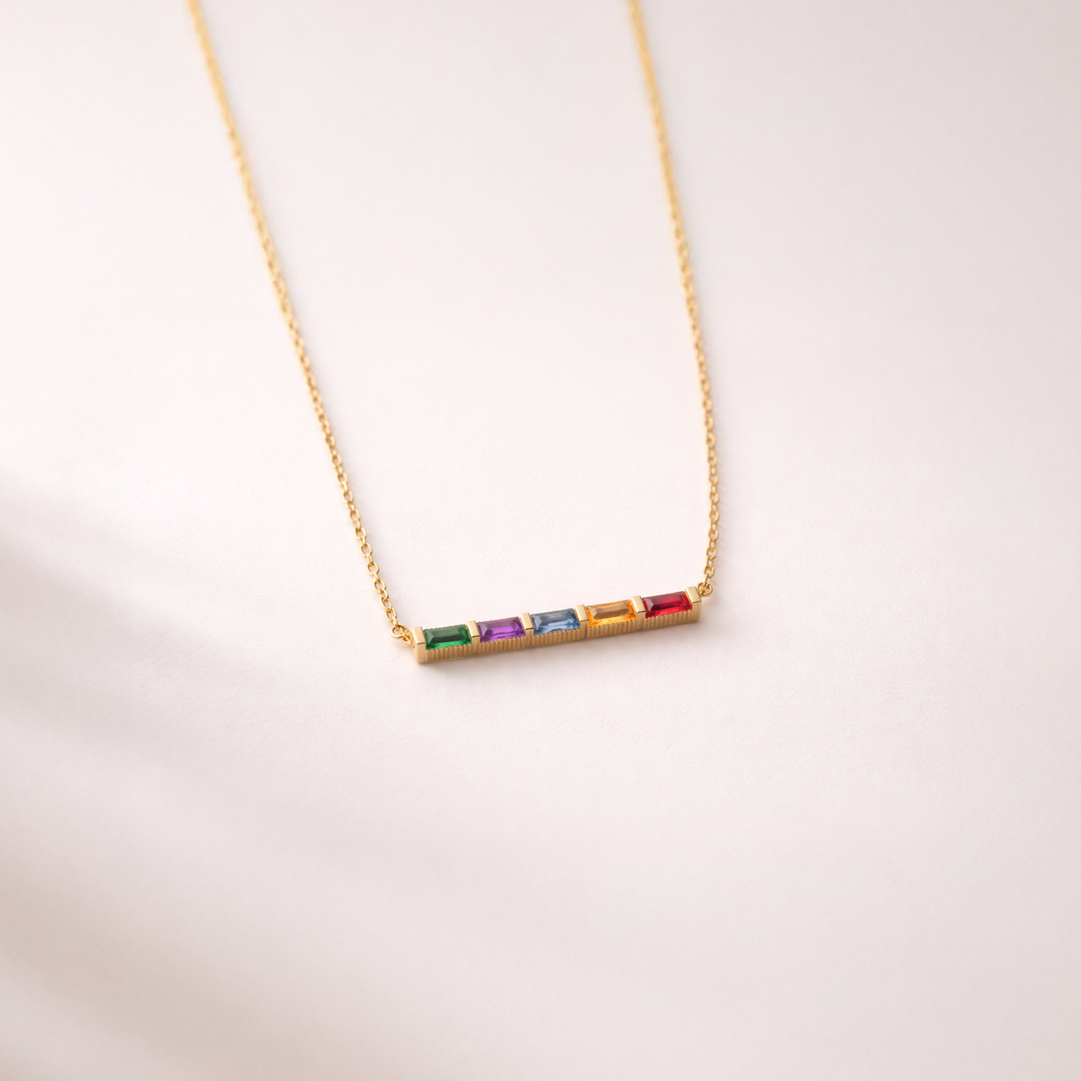 Multiple Birthstone Necklace