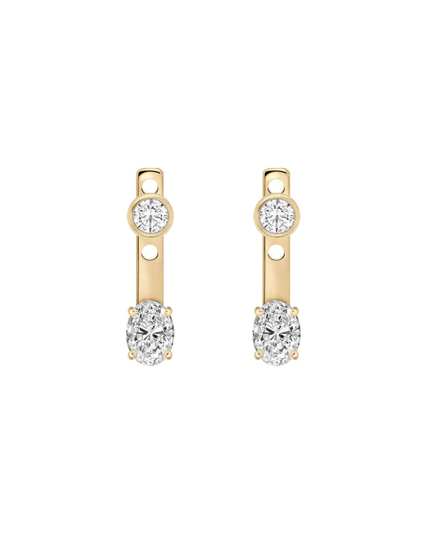 Vivienne Oval-Cut Jacket Earrings