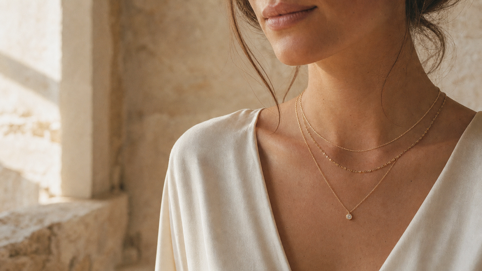 The art of the layer. — SURI necklace stacking editorial