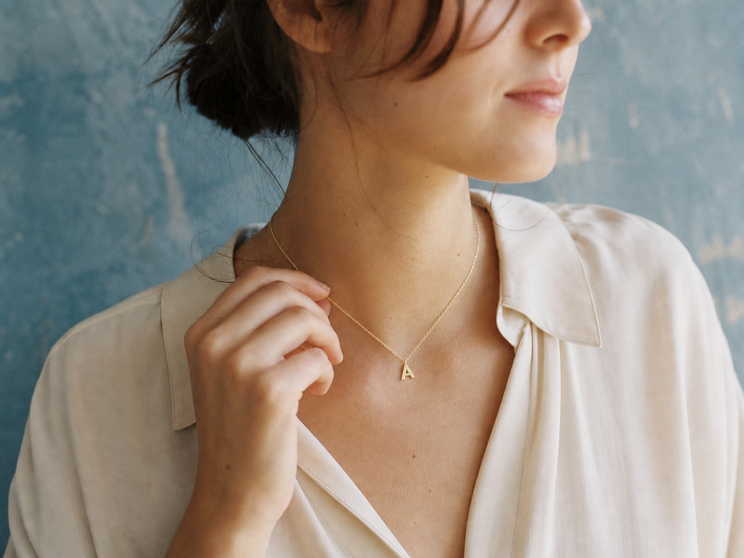 Suri initial necklace